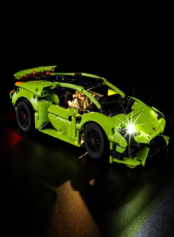 Vaodest مصباح LED من Vaodest لمجموعة Lego Lamborghini Huracán Tecnica 42161، تصميم وتكوين متوافق مع الموديل 42161 (مصباح LED فقط، وليس مجموعة مكعبات البناء). - Image 1